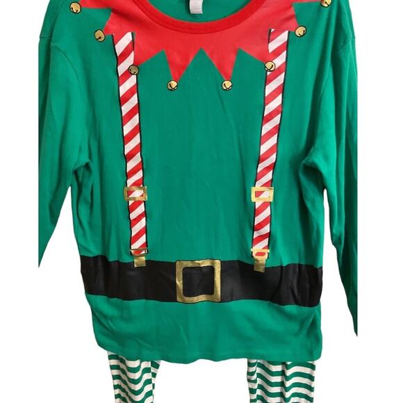 WONDERSHOP Holiday Pajama Women SZ M Elf Shirt Pant Set Christmas Clothing - Picture 13 of 13